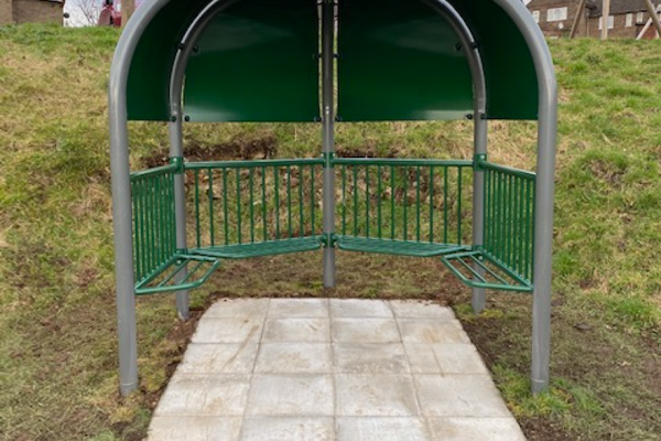 New shelter on the recreation ground